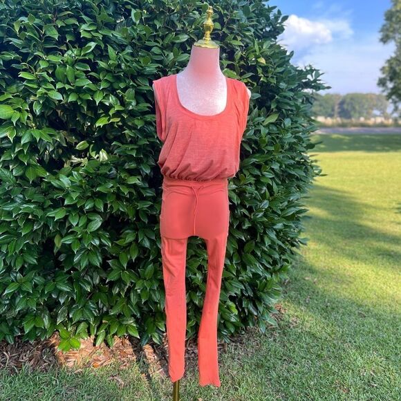 Free People Movement Off to the Races Sleeveless Jumpsuit, Copper, Medium. NWOT! - Picture 7 of 16